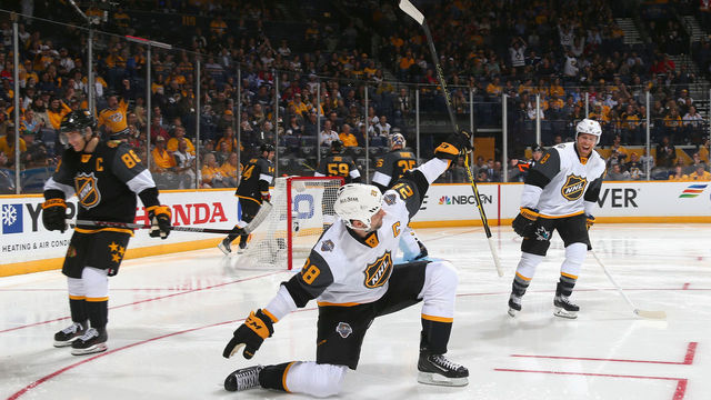 VIDEO: John Scott scores seconds into All-Star debut, celebrates perfectly
