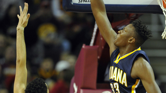 VIDEO: Pacers' broadcasters lose minds over Turner's block on LeBron