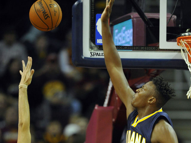 VIDEO: Pacers' broadcasters lose minds over Turner's block on LeBron