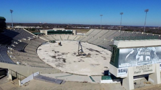 Demolition begins on Baylor's former stadium of 64 seasons
