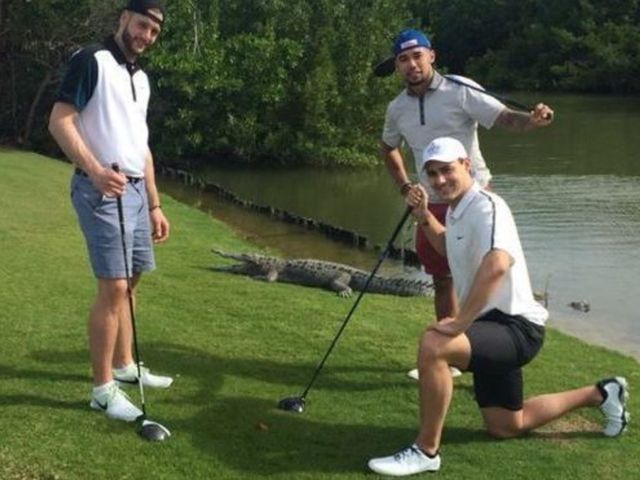 Minnesota players got Wild with alligator during All-Star Weekend