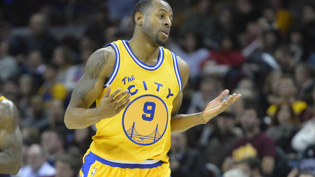 Watch: LeBron elbows Iguodala below the belt
