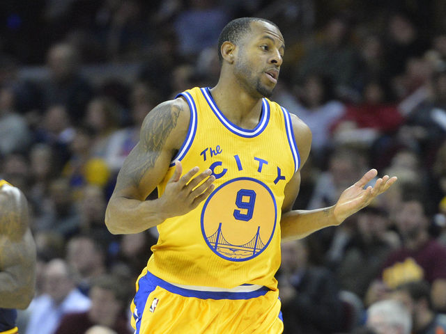 Watch: LeBron elbows Iguodala below the belt