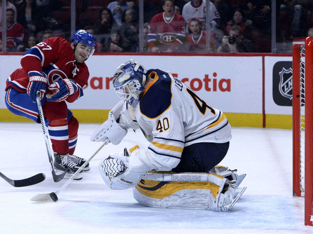 Lehner standing tall in Sabres' net since return from ankle injury