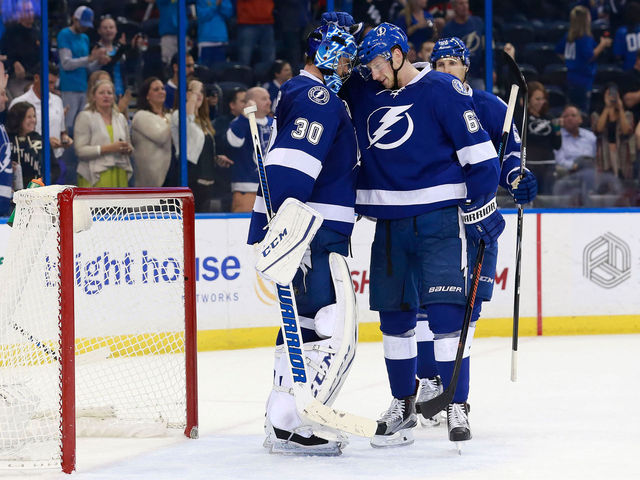 Bishop, the winningest goalie over last 3 years, collects 100th with Bolts