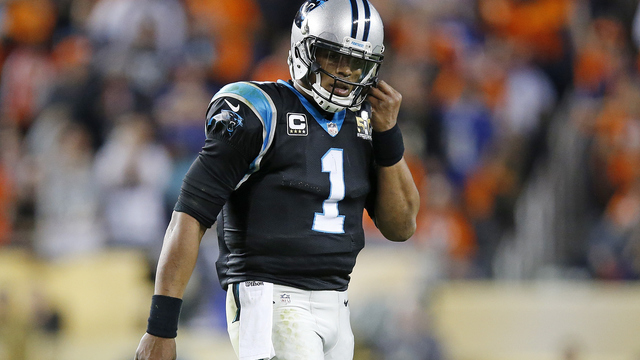 VIDEO: Cam Newton inexplicably backs away from ball after late fumble