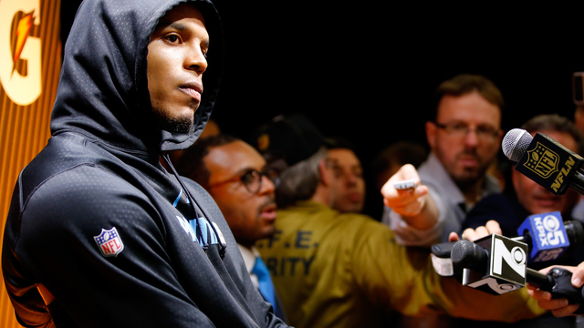 VIDEO: Cam Newton walks out of postgame press conference