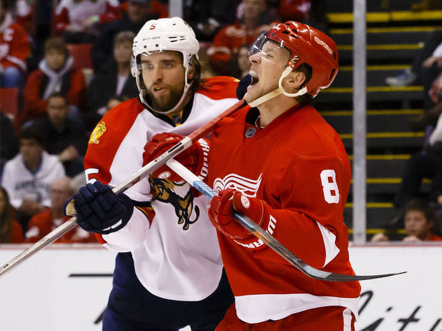 Red Wings' Abdelkader will not face hearing for hit on Panthers' Barkov