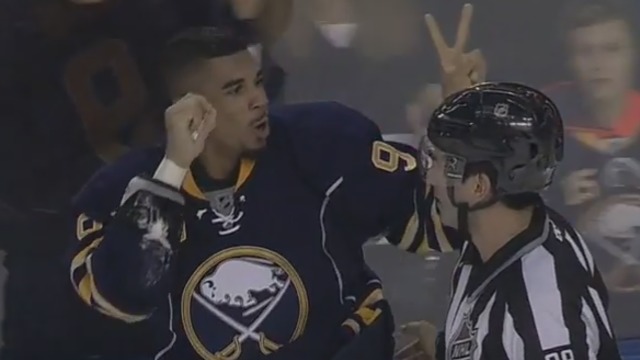 VIDEO: Sabres' Kane KOs Panthers' Petrovic in their 2nd fight of the game