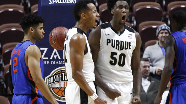 VIDEO: Purdue locker room is lit after OT win over Michigan State