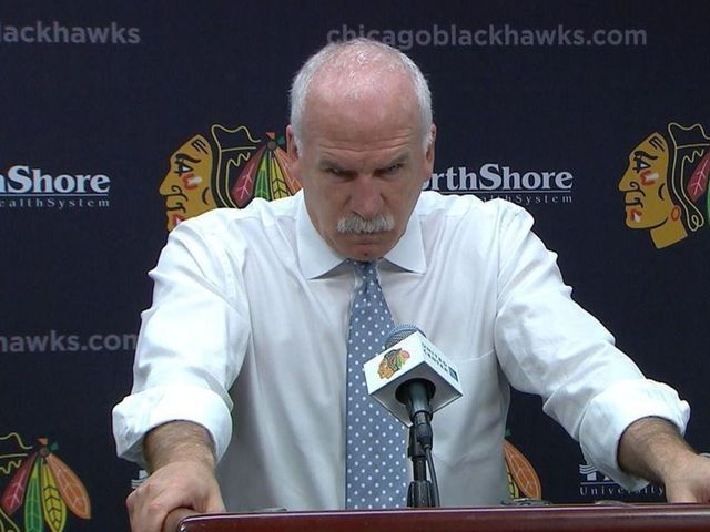 VIDEO: Blackhawks' Quenneville storms out of post-game presser