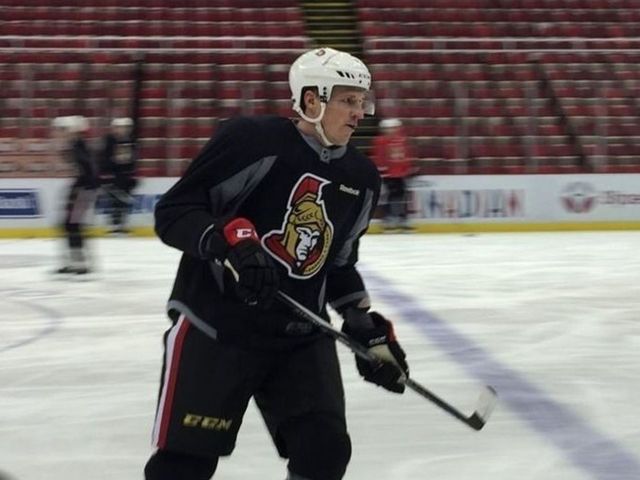 Dion Phaneuf practices with Senators in advance of debut with new club