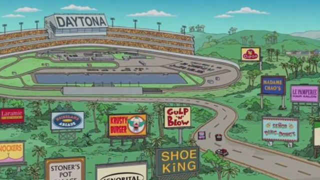 'The Simpsons' star in Daytona 500 ad mocking Daytona 500 ads
