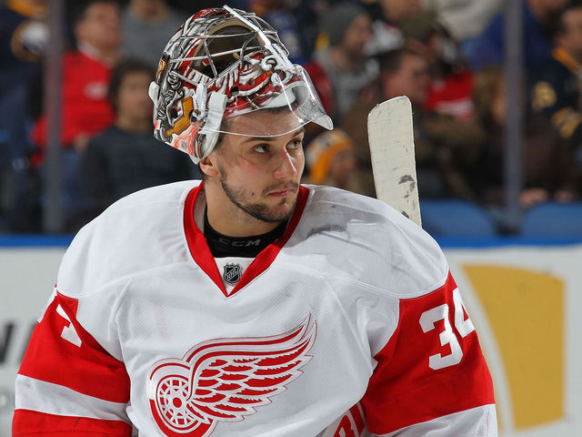 Red Wings' Mrazek pulled for 5th time in 14 games