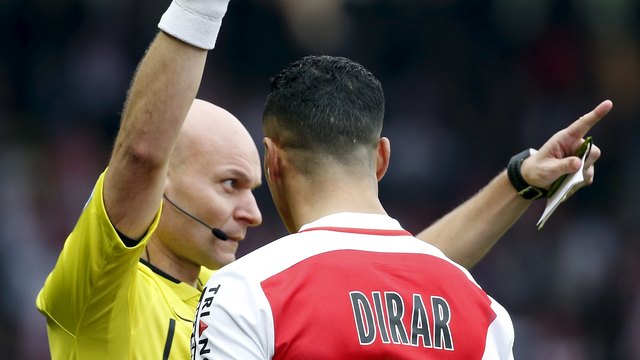Monaco's Nabil Dirar risks another ban for row with official vs. Nice