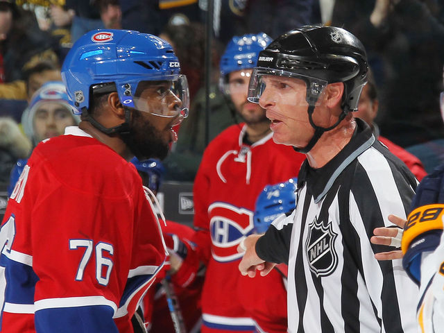 P.K. Subban baffled after linesman accidentally helps Sabres score empty-netter
