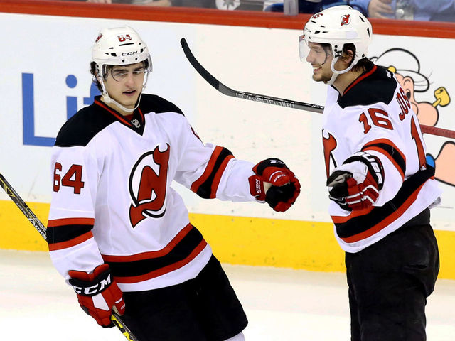 VIDEO: Devils' Blandisi gets cheeky, scores between legs