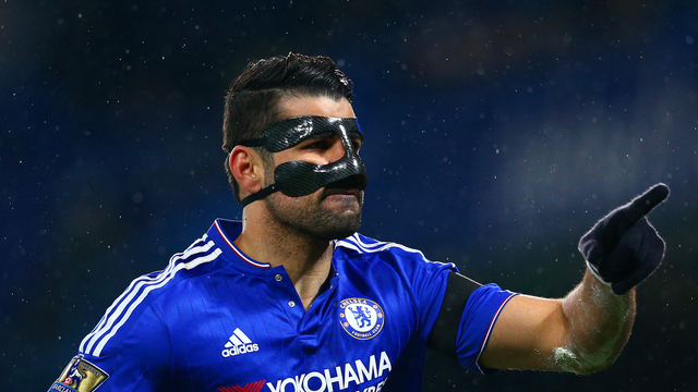 PHOTOS: Diego Costa and the mask mania at Chelsea