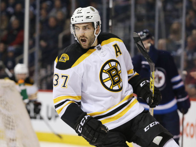 Bruins' Bergeron missing 2nd game with undisclosed injury