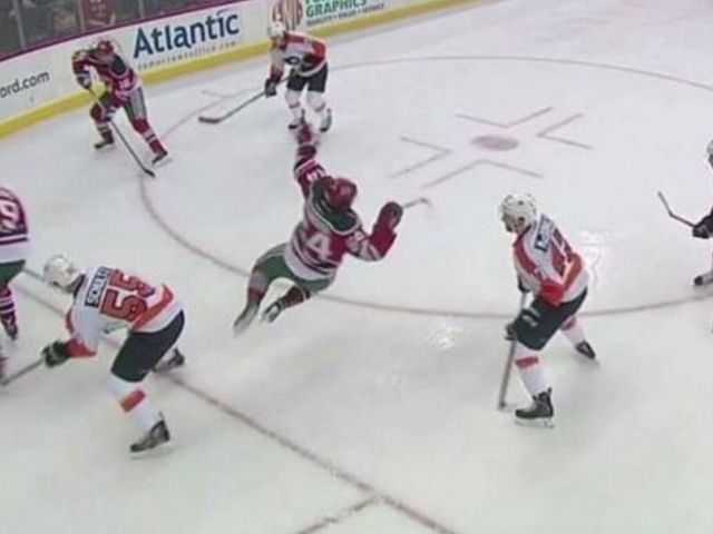 VIDEO: Devils' Blandisi called for hilariously blatant dive