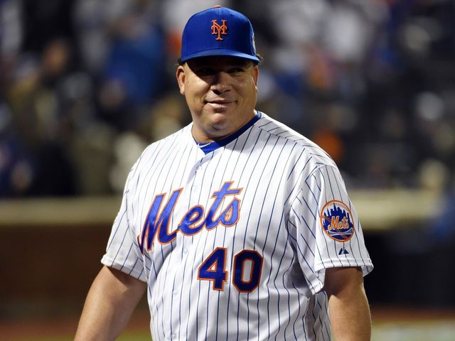 VIDEO: Mets pitchers practice 'Bartolo Colon' flip