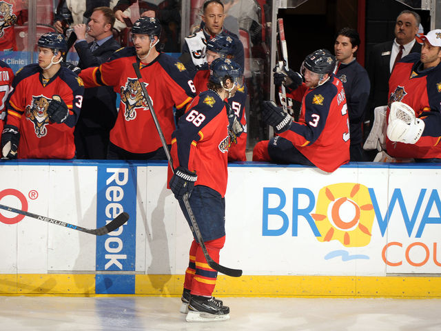 Jaromir Jagr ties Brett Hull for 3rd on NHL's all-time goals list