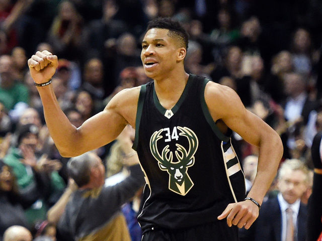 Watch: Greek Freak comes from behind to deny Wall