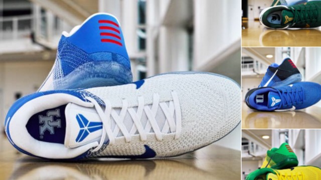 PHOTOS: Nike creates custom Kobe 11s for Kentucky, Michigan State, Duke, Oregon