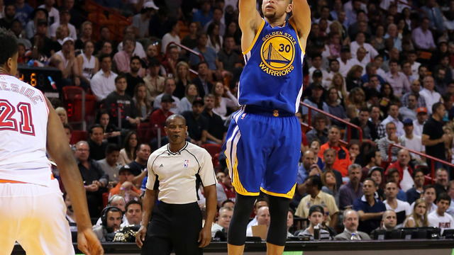 VIDEO: Curry hits halfcourt buzzer-beater, because of course he does