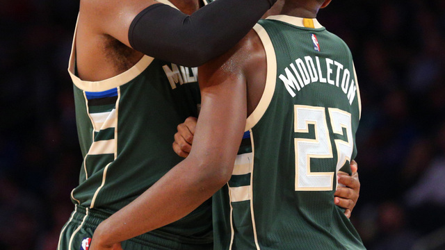 VIDEO: Bucks' Middleton, Monroe get into it on sidelines in loss to Celtics
