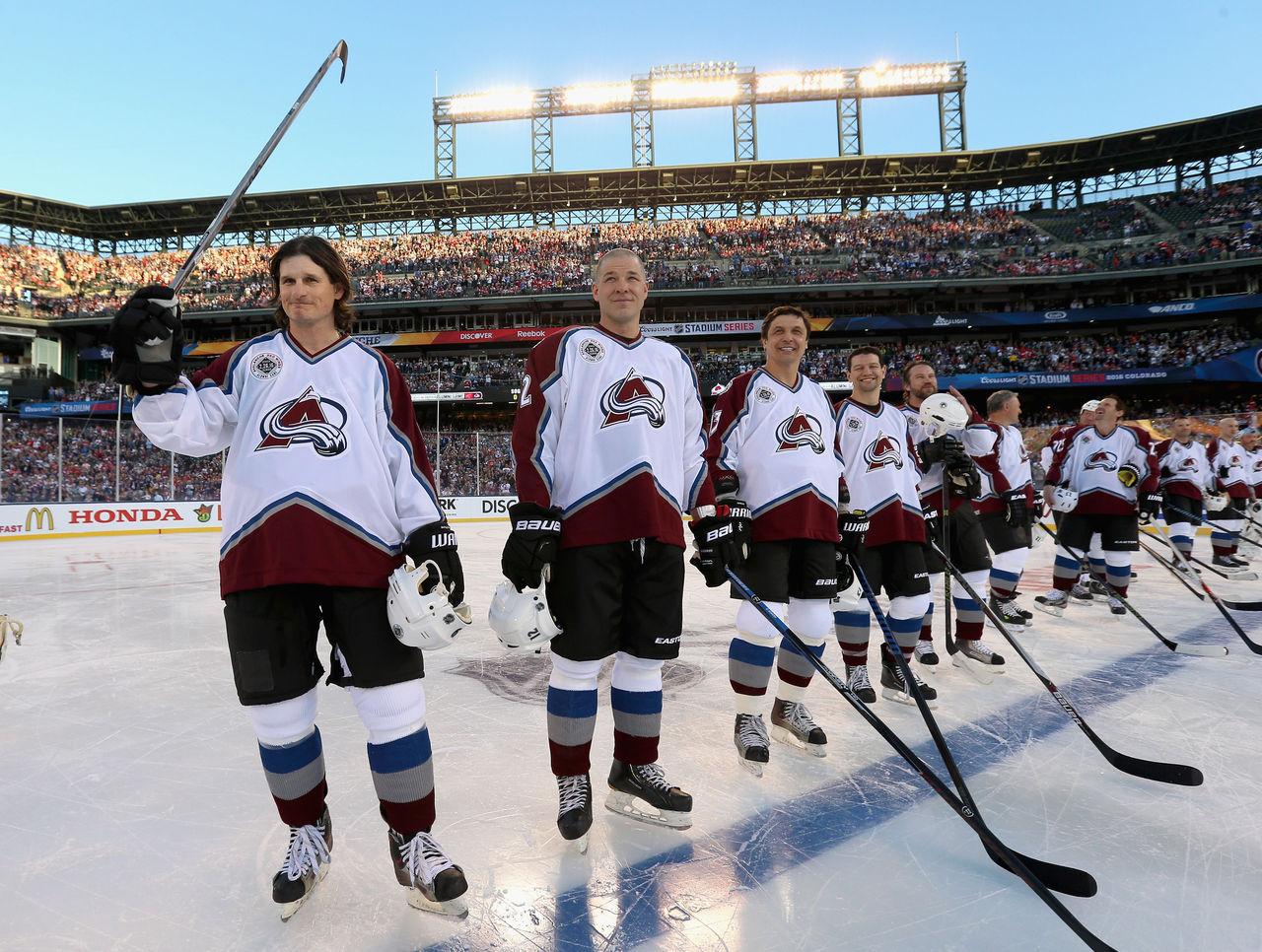 The best photos from Red WingsAvalanche alumni game