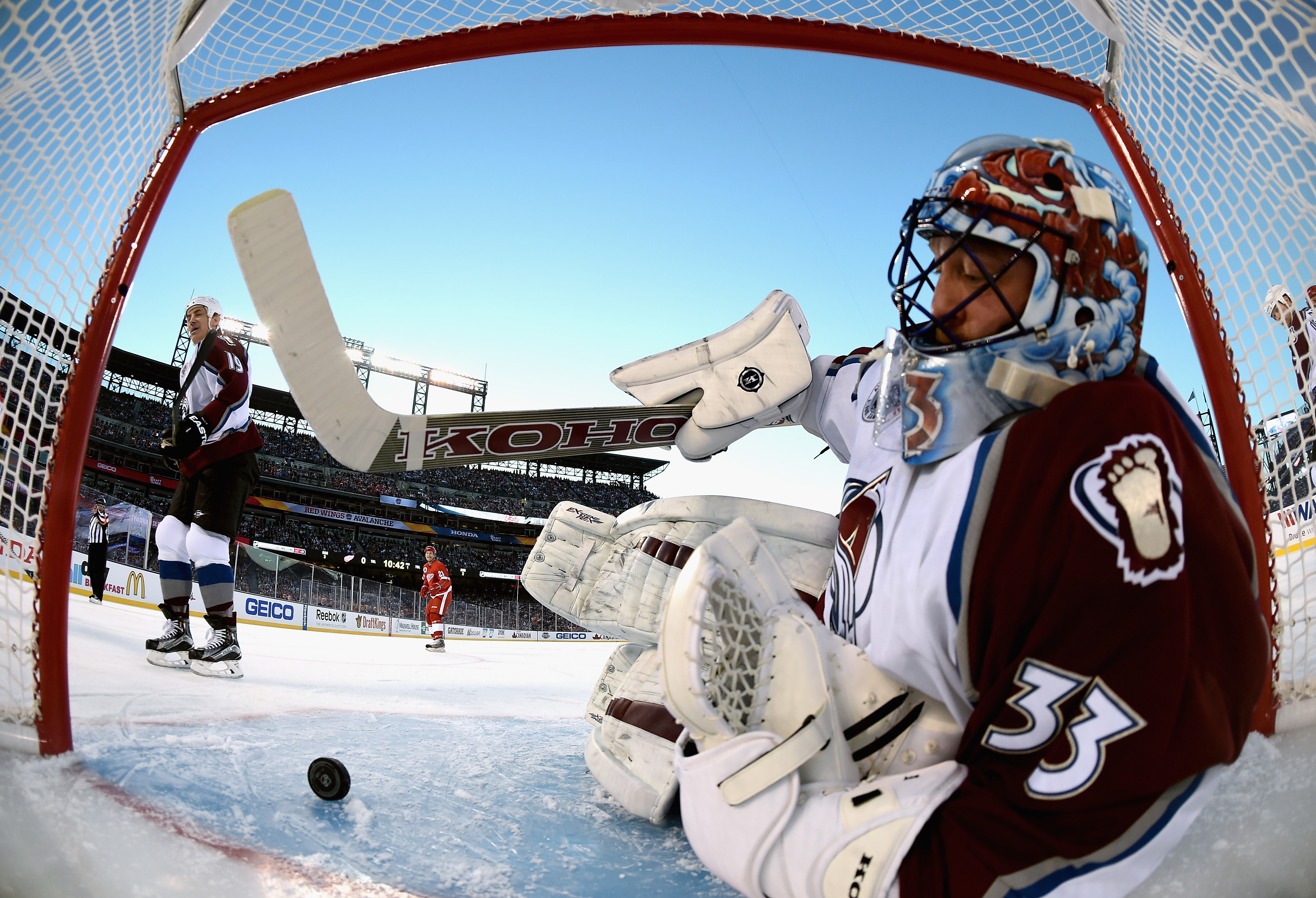 The best photos from Red WingsAvalanche alumni game