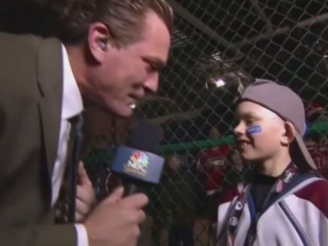 VIDEO: Young Avalanche fan tells Jeremy Roenick to 'hit the gym'