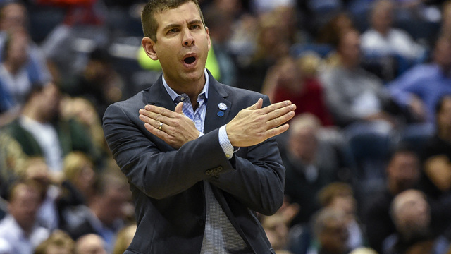 VIDEO: Celtics' coach Stevens has hops ... with help