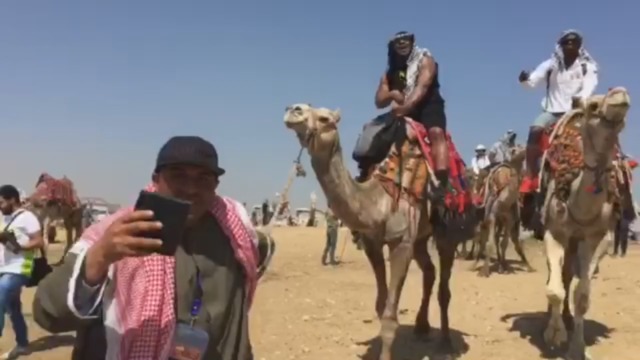 VIDEO: Marshawn Lynch ghost-rides a camel in Egypt
