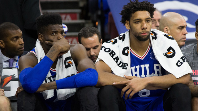 Noel still sees issue with Sixers' center logjam