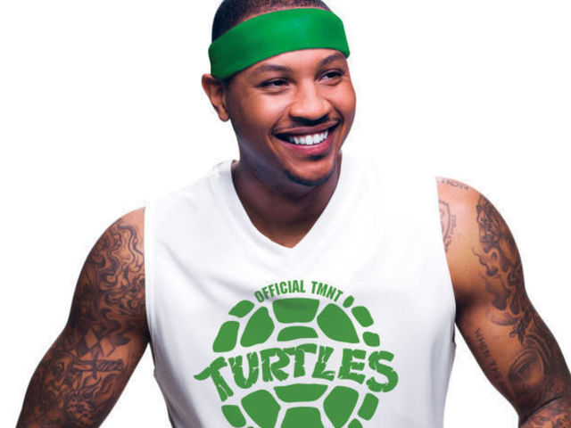 Carmelo Anthony will release a line of 'Teenage Mutant Ninja