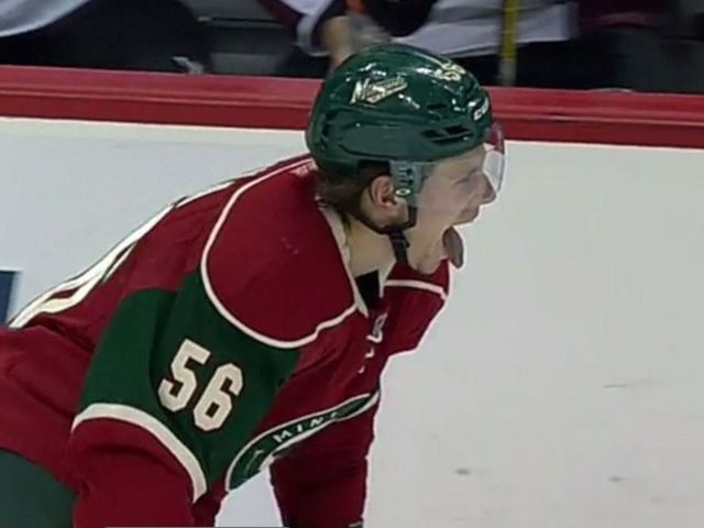 VIDEO: Erik Haula scores Wild's 3rd breakaway goal of 1st period