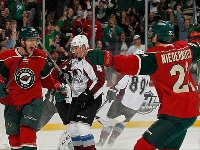 Wild leapfrog Avalanche into playoff spot after 6-goal outburst