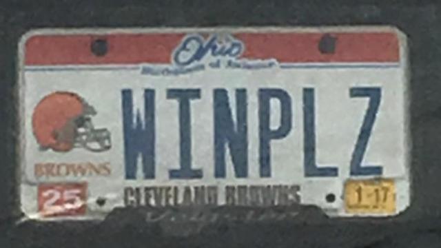 PHOTO: This is the saddest Cleveland Browns fan license plate