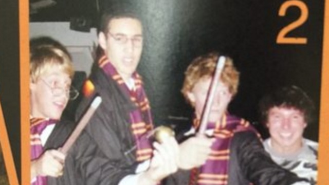 PHOTO: Klay Thompson dressed up as a wizard in high school