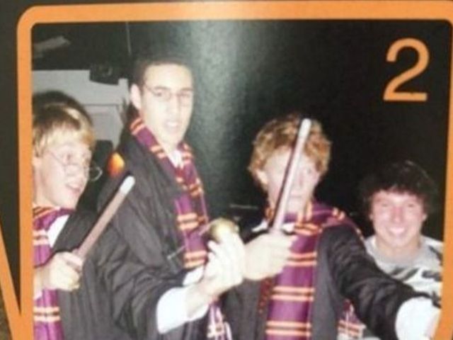 PHOTO: Klay Thompson dressed up as a wizard in high school