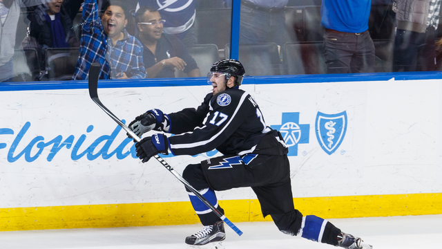 Watch: Killorn gets tripped mid-shot, scores anyway