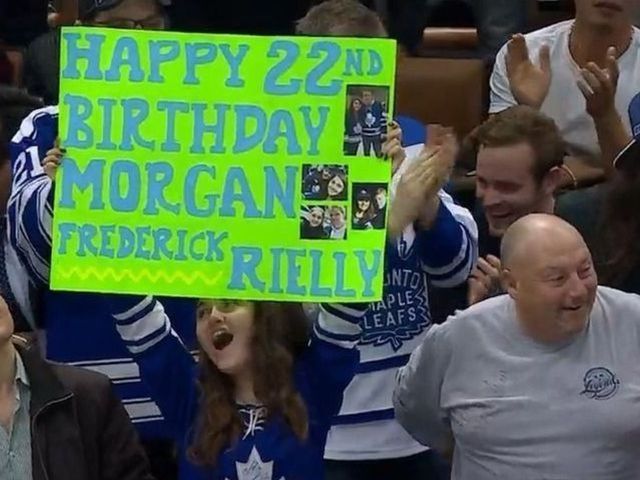 VIDEO: Maple Leafs' Rielly celebrates 22nd birthday in style