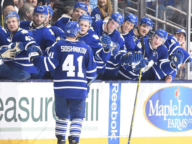 Soshnikov's slick shootout winner snaps Leafs' 6-game skid