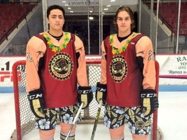 PHOTO: USHL's Muskegon Lumberjacks unveil gnarly beach-themed uniforms