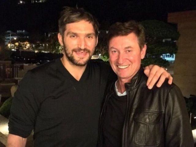 Greatness: Ovechkin and Gretzky hang out