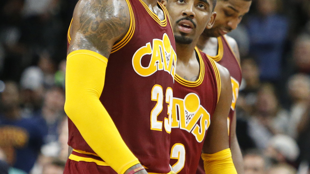 VIDEO: LeBron cuts through lane for cruel and-1 jam