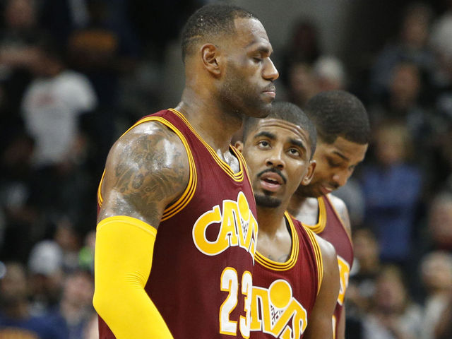 VIDEO: LeBron cuts through lane for cruel and-1 jam