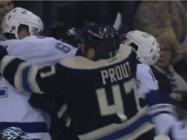 Blue Jackets' Prout to have hearing for sucker punch on Lightning's Kucherov